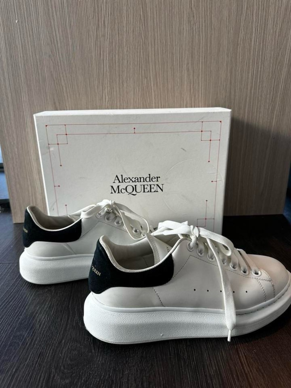 Alexander McQueen Oversized Women’s Sneaker - 8.5 US - White / Black